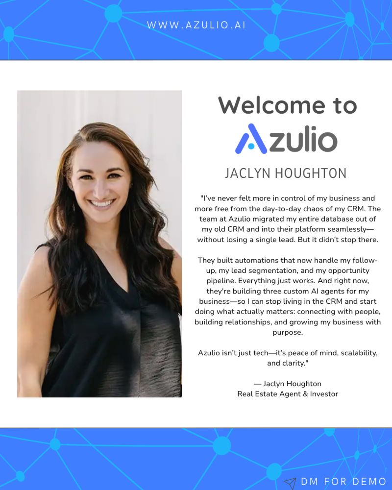 Cover image for Real Estate CRM Transformed: Jaclyn Houghton's Success - Azulio real estate blog
